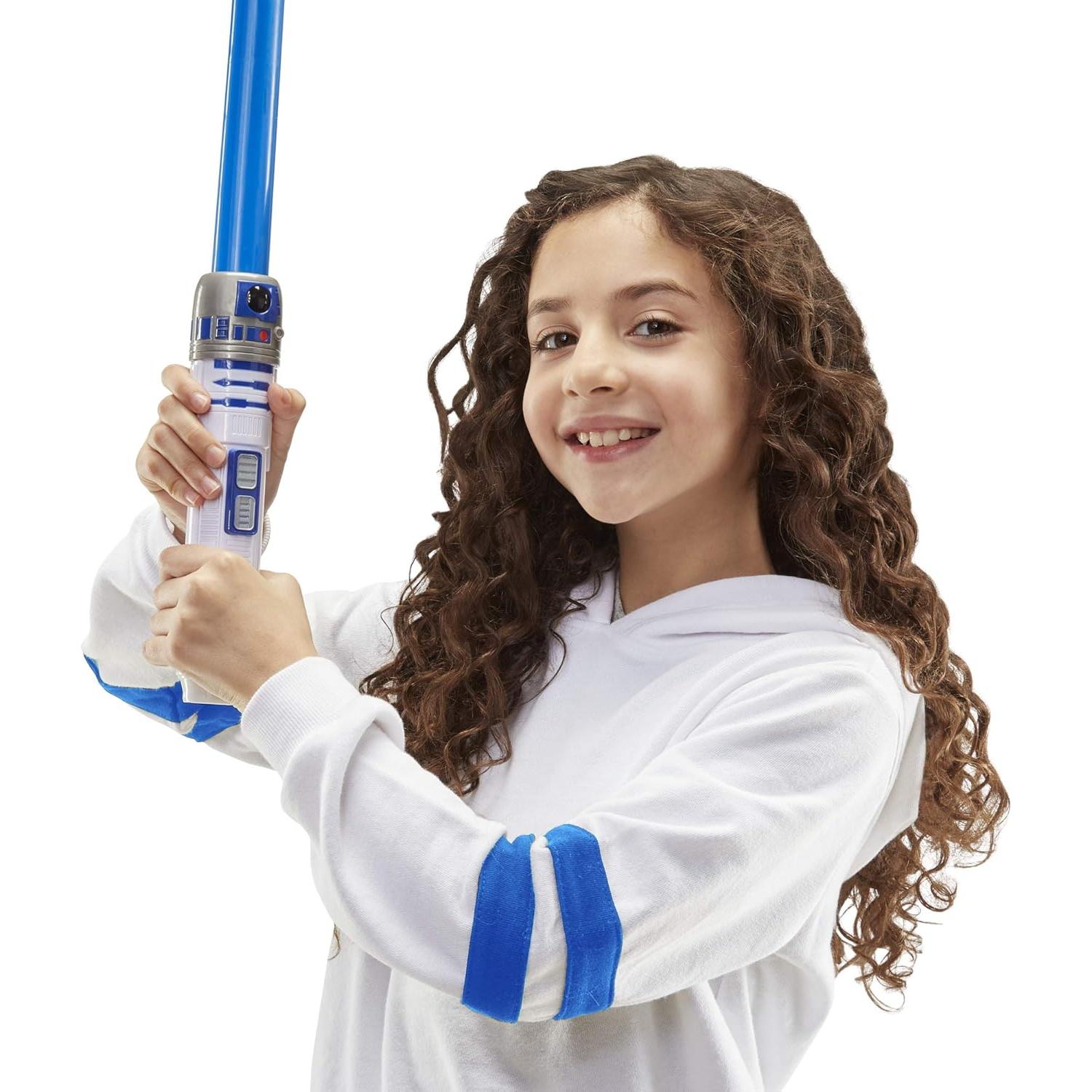 Sable de Luz R2-D2 Hasbro Extensible Azul para Niños
