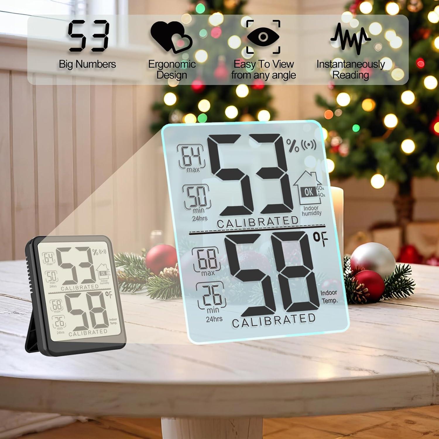 Termómetro Digital Antonki para Interior y Higrómetro - 6.6x5 cm