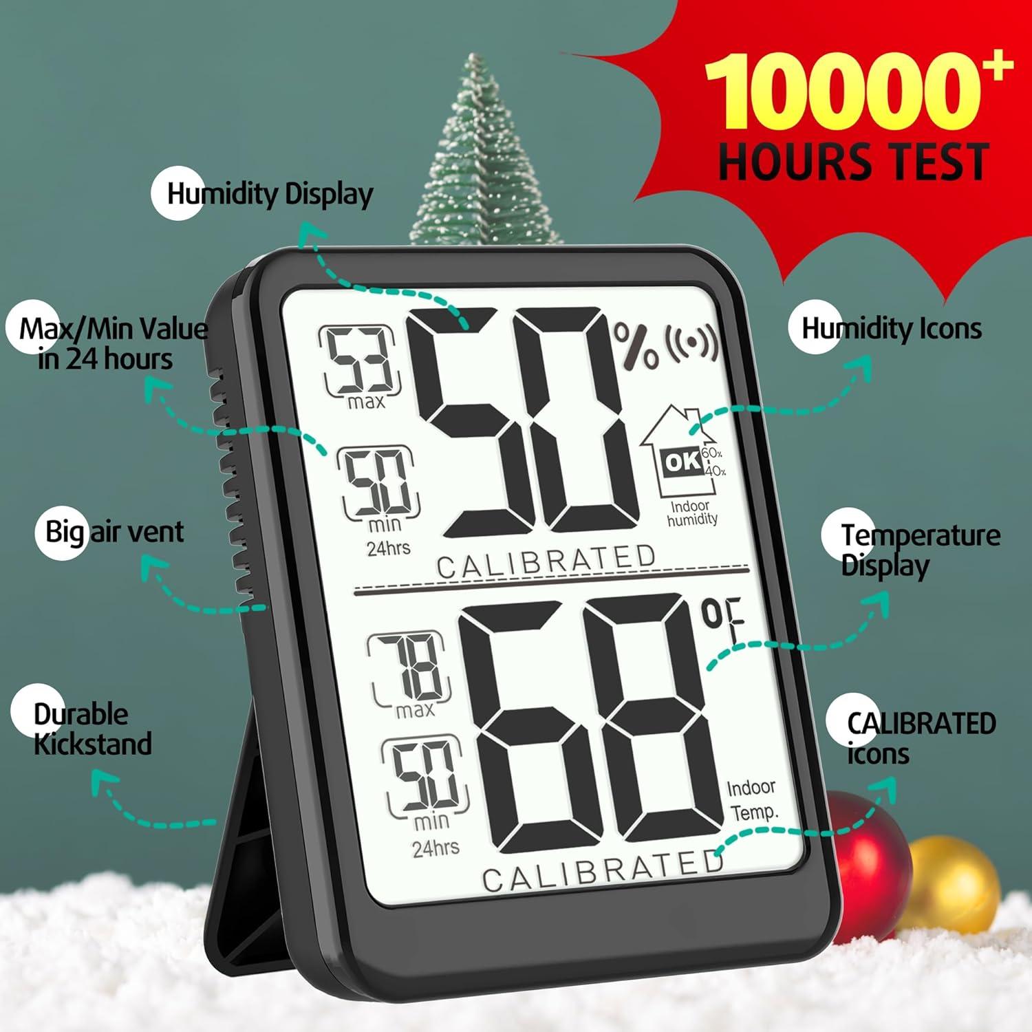 Termómetro Digital Antonki para Interior y Higrómetro - 6.6x5 cm