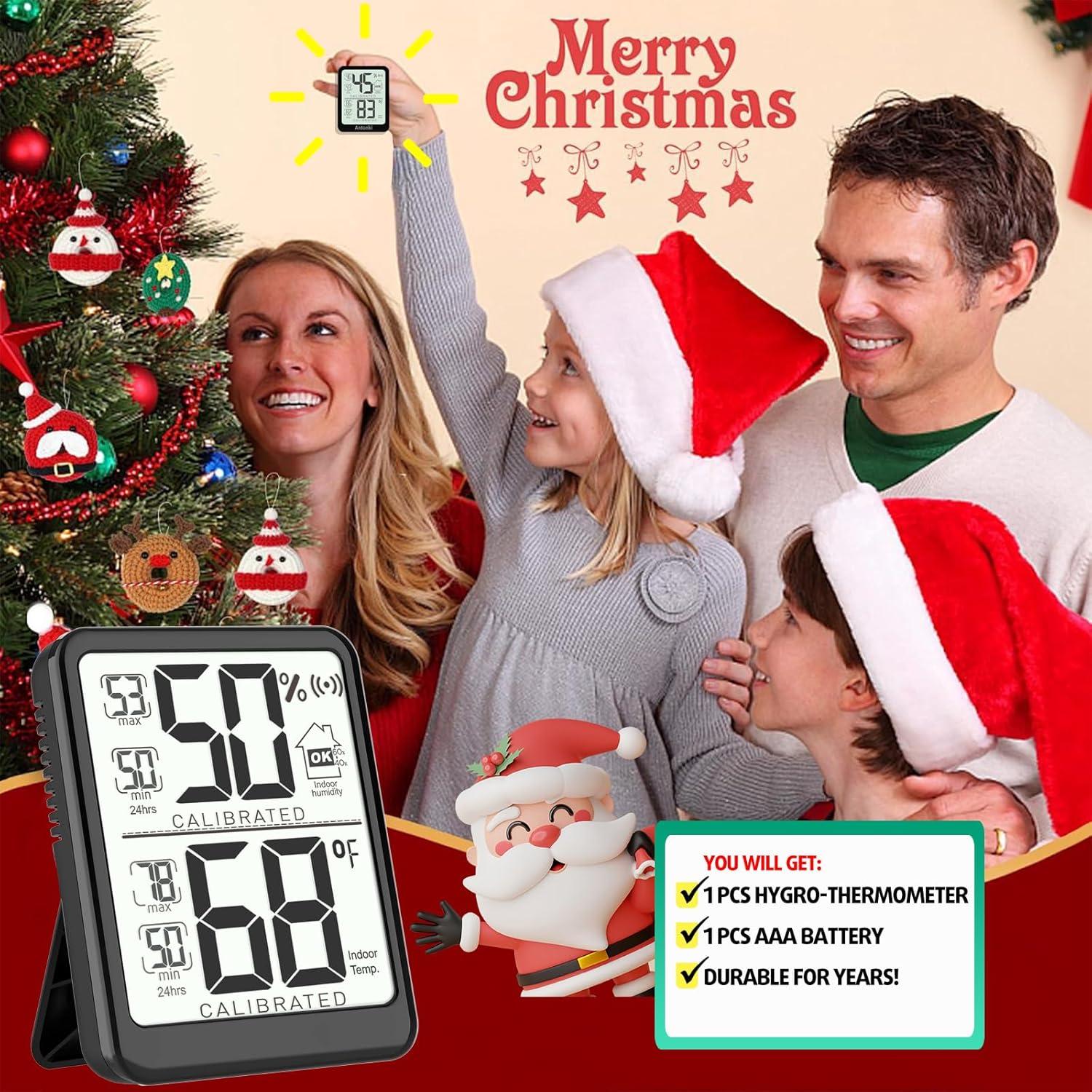 Termómetro Digital Antonki para Interior y Higrómetro - 6.6x5 cm