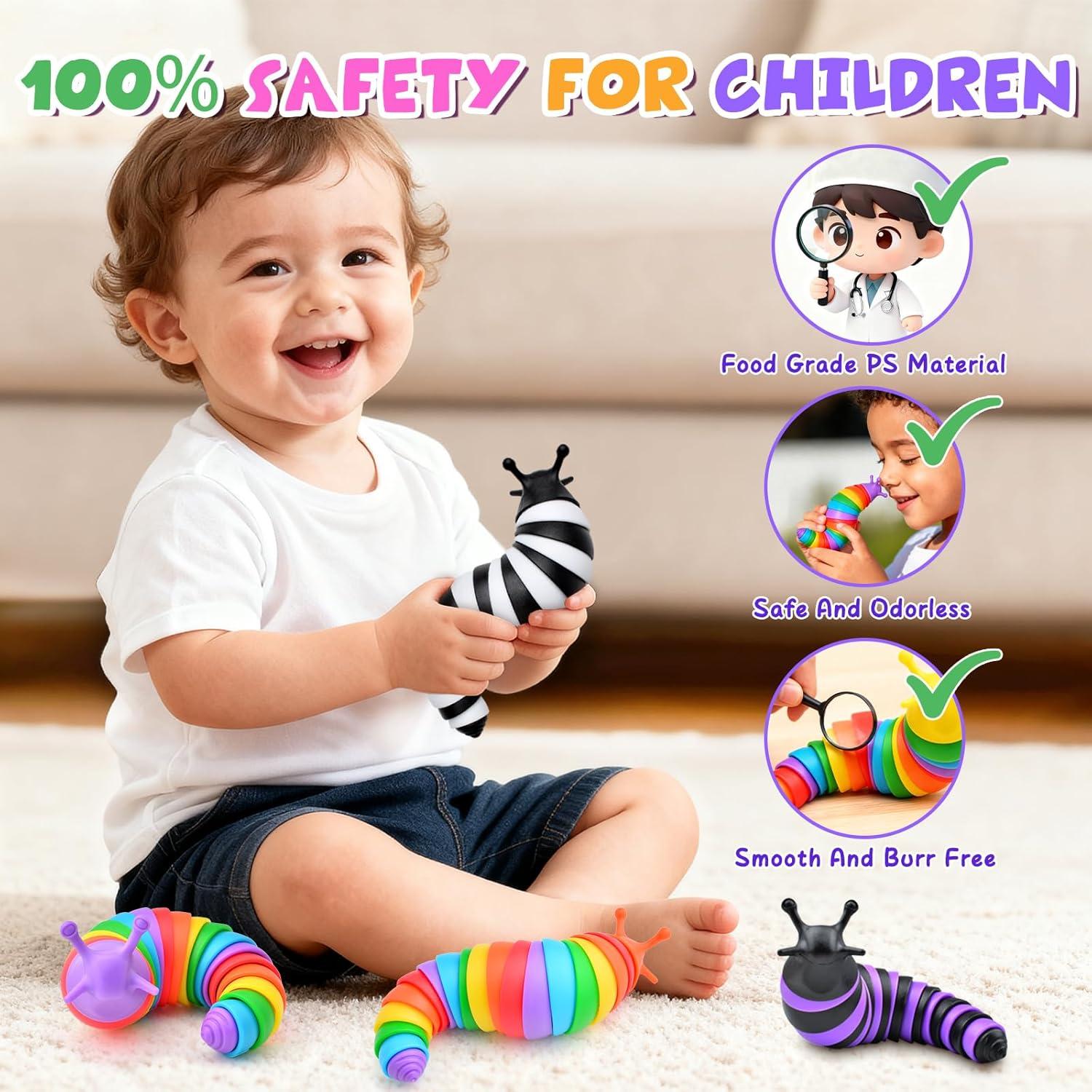 Juguetes Antiestrés de Babosas Cevioce 12 Piezas 1.1 kg