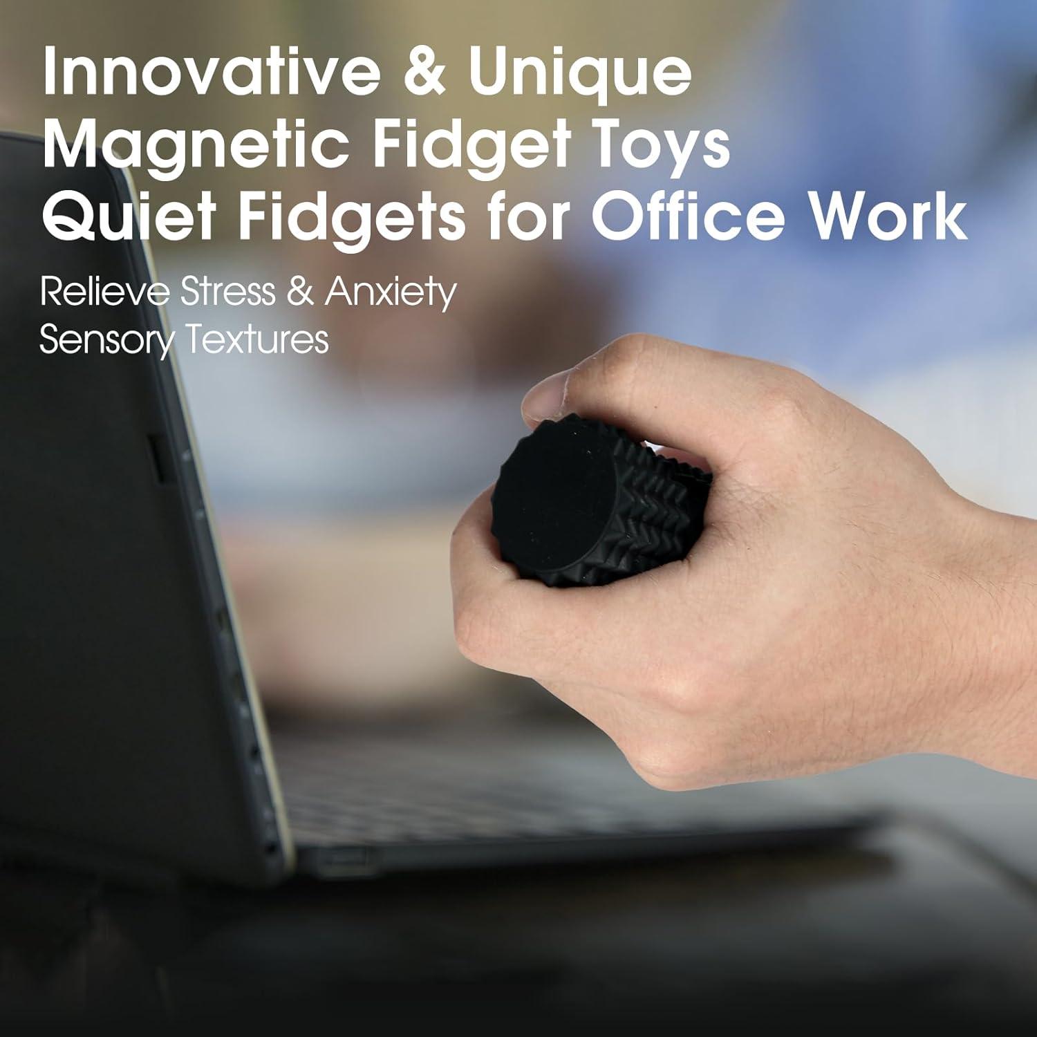 Pelotas de Estrés Magnéticas de Silicona - 6 Piezas - Alivio para Adultos y Niños