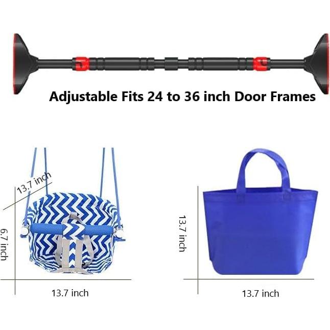 Asiento Colgante Ajustable Blanco Genérico para Puerta 61-91 cm