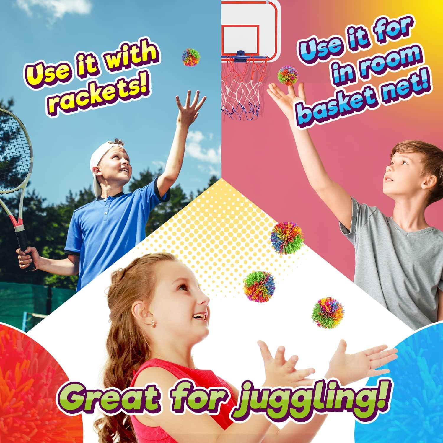 JA-RU Mini Bolas Stringy Antiestrés para Niños - 3 Unidades