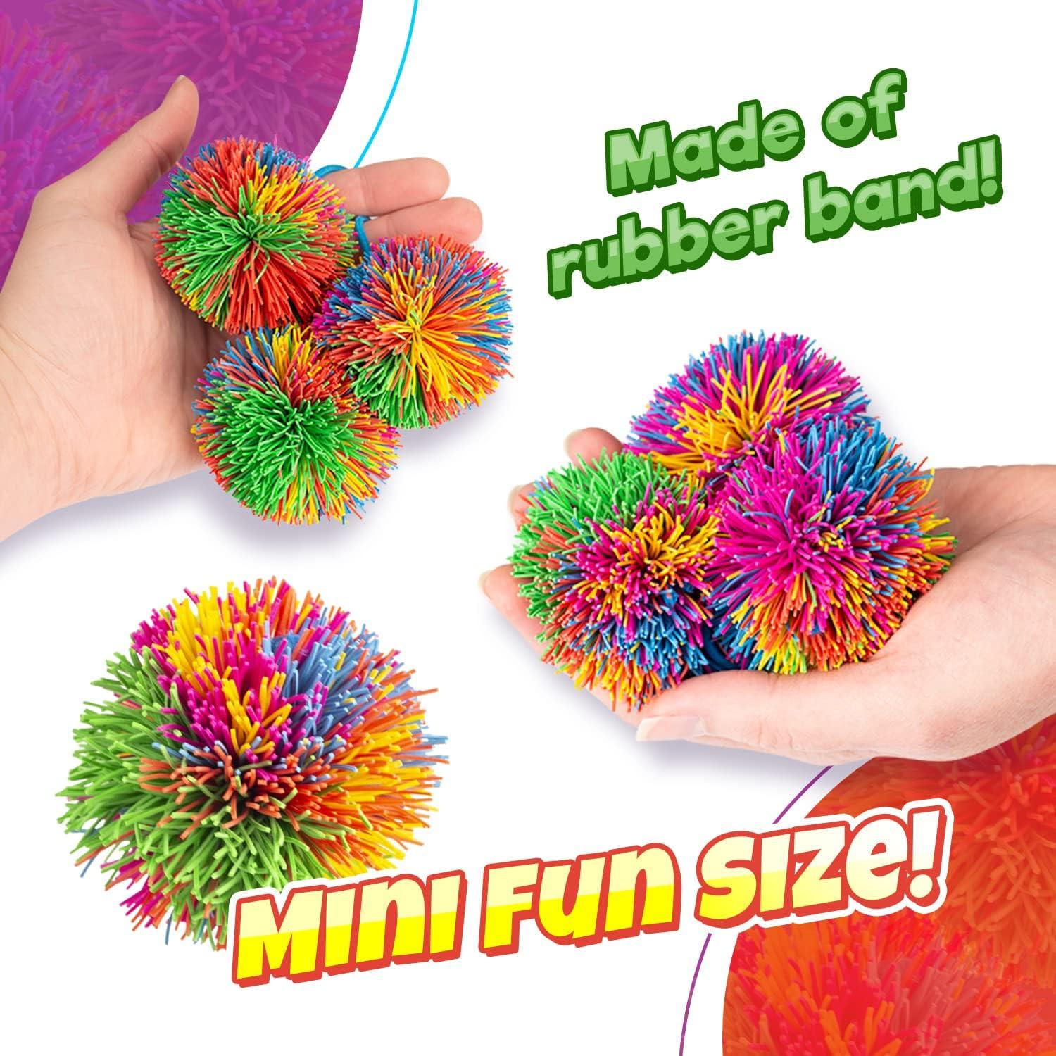 JA-RU Mini Bolas Stringy Antiestrés para Niños - 3 Unidades