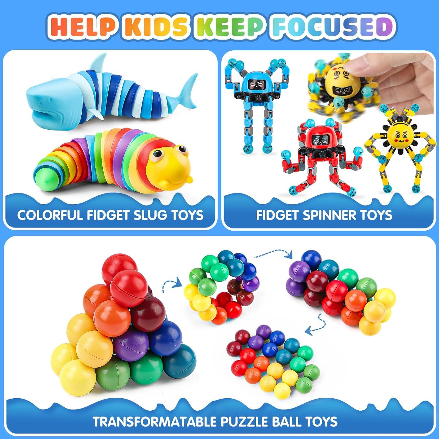 Kit de Juguetes Sensoriales Antiestrés Hepoasky - 13 Piezas