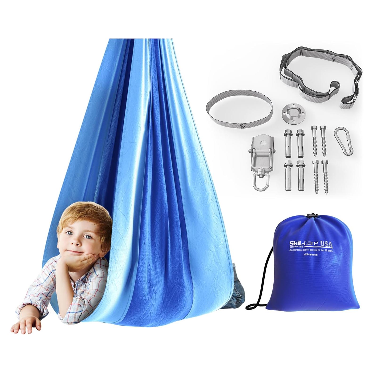 Hamaca Sensorial Skil-Care Azul 203x160 cm para Niños