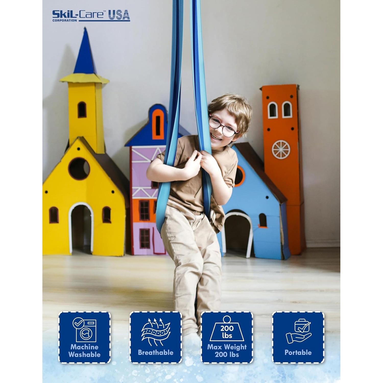 Hamaca Sensorial Skil-Care Azul 203x160 cm para Niños