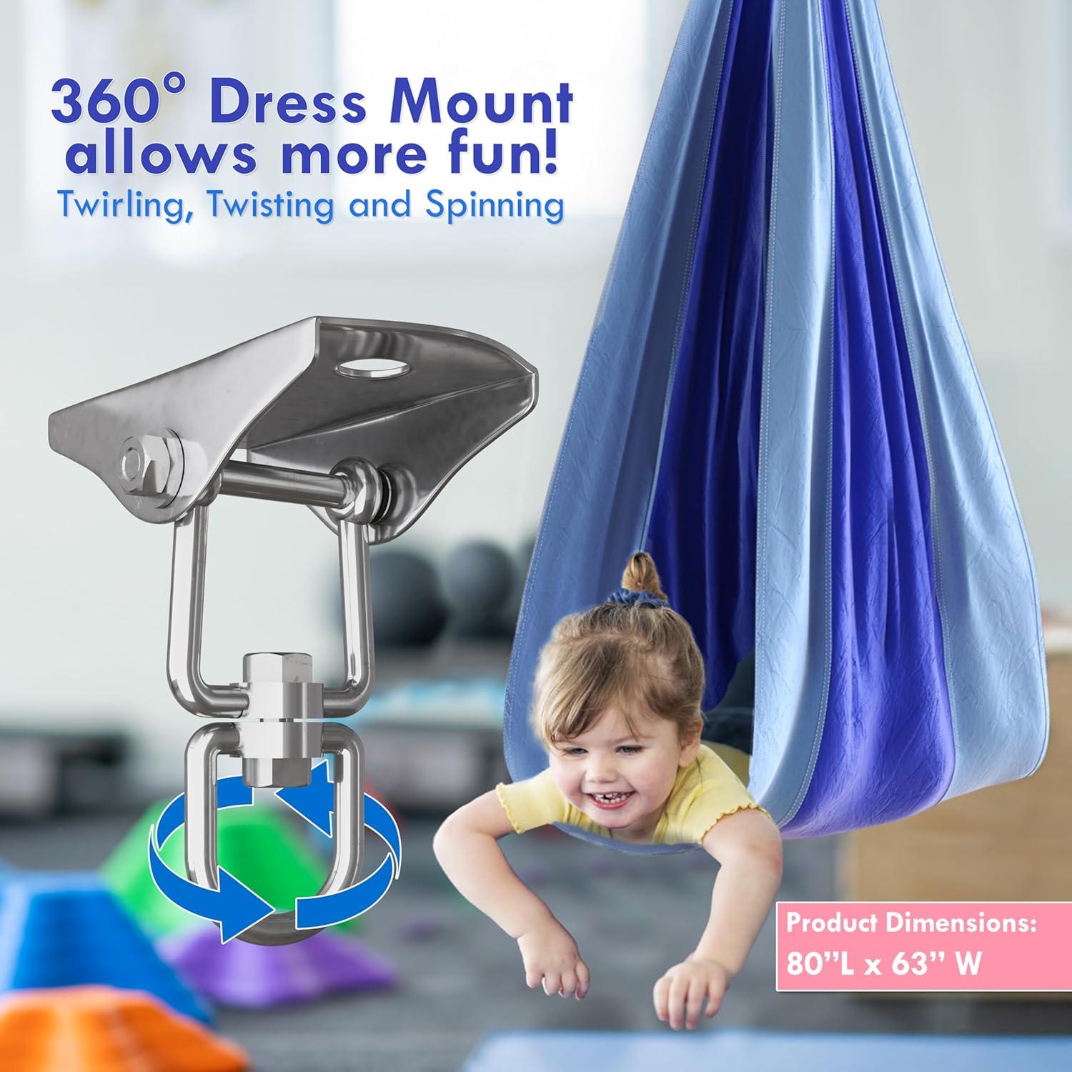 Hamaca Sensorial Skil-Care Azul 203x160 cm para Niños