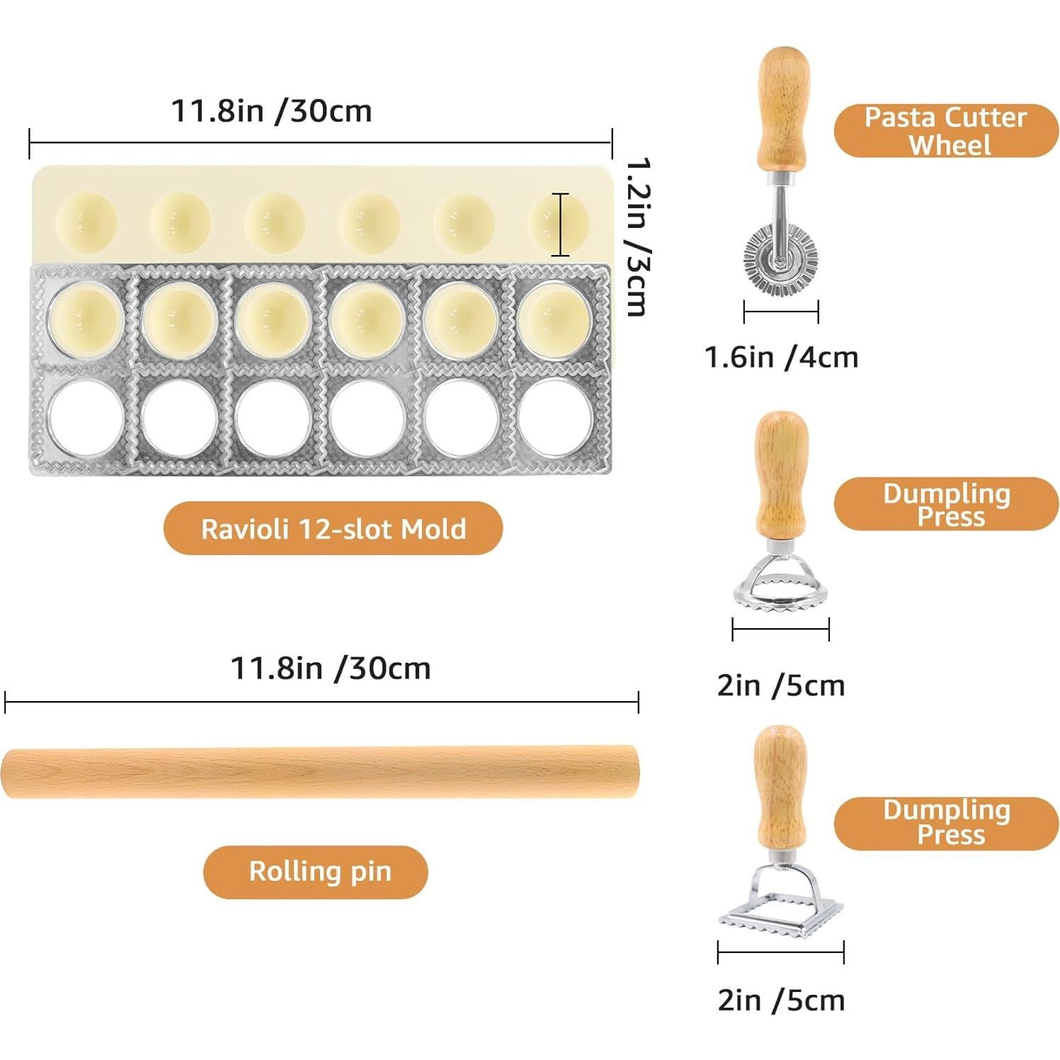 Kit de Herramientas para Hacer Pasta GIASSVIO 5 Piezas