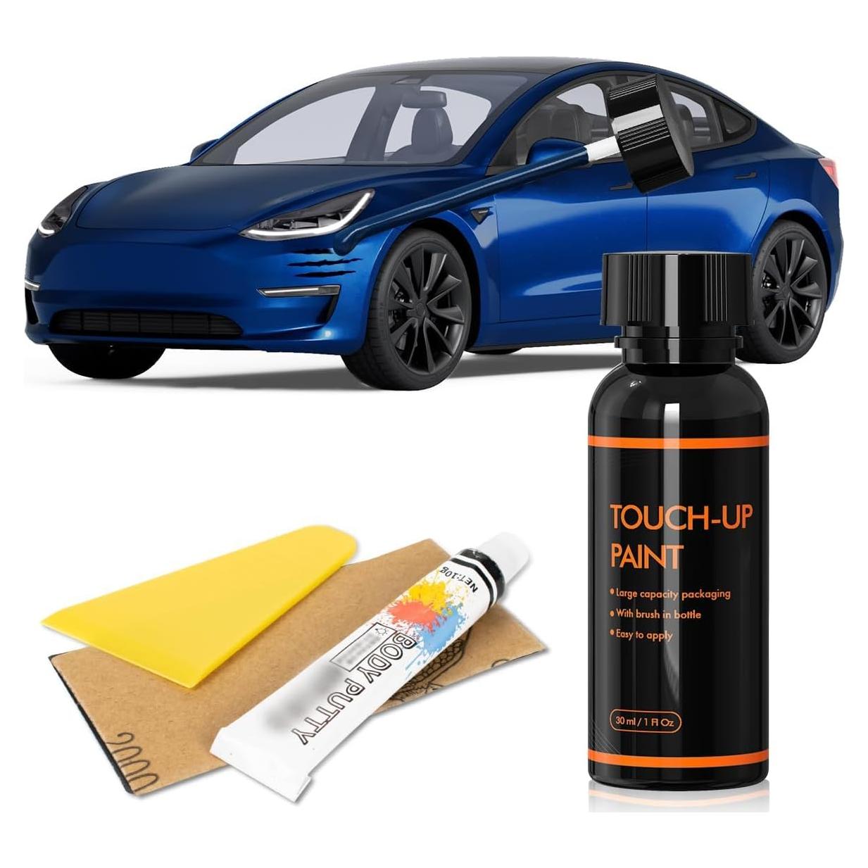Pintura de Retoque Azul Profundo Metálico XTryfun para Tesla