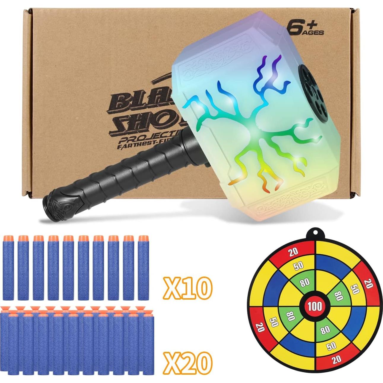 Martillo Lanzador de Dardos Coophit Mjolnir con Luces