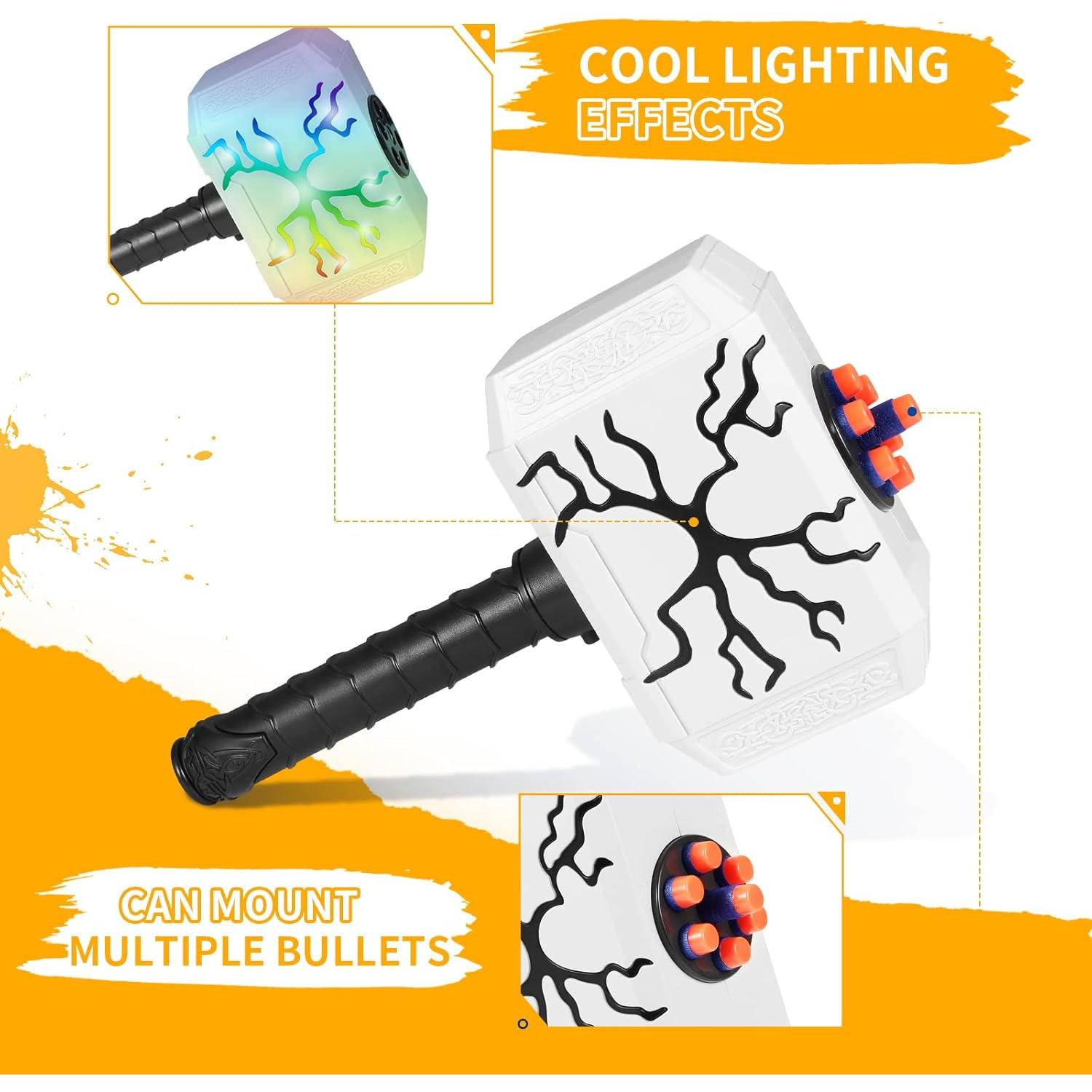 Martillo Lanzador de Dardos Coophit Mjolnir con Luces