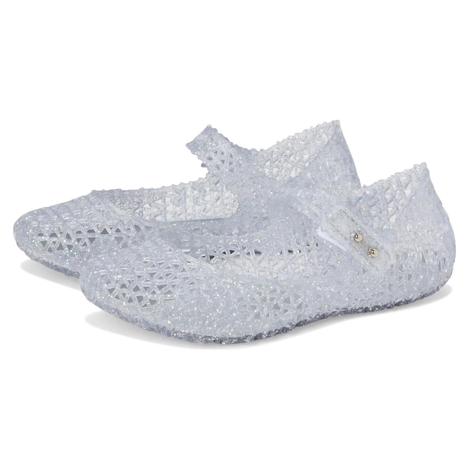 Bailarinas Mini Melissa Campana Papel Niñas Brillo Transparente