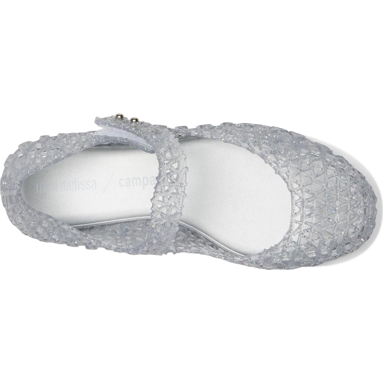 Bailarinas Mini Melissa Campana Papel Niñas Brillo Transparente