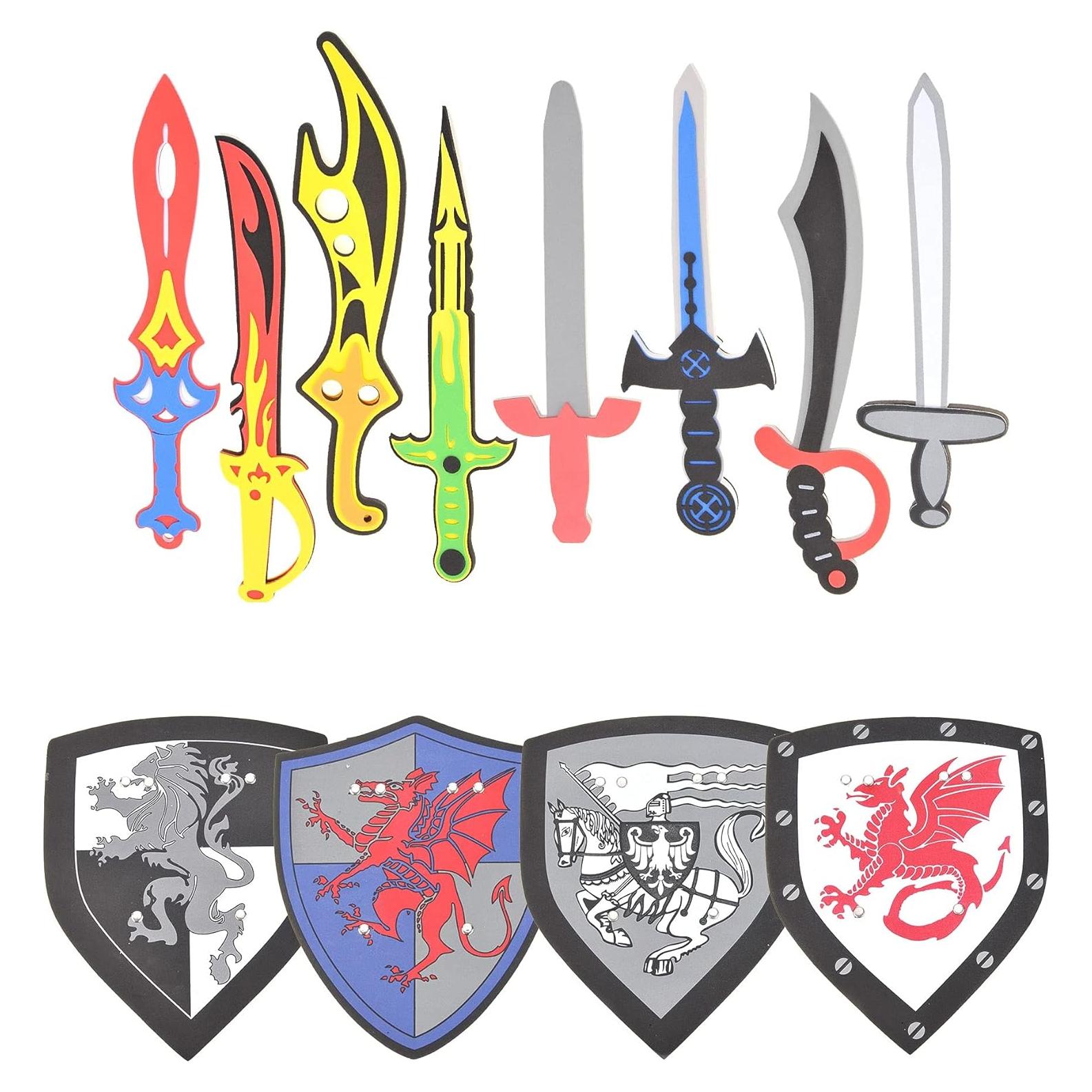 Juego de Espada y Escudo de Espuma PowerTRC 12 Piezas