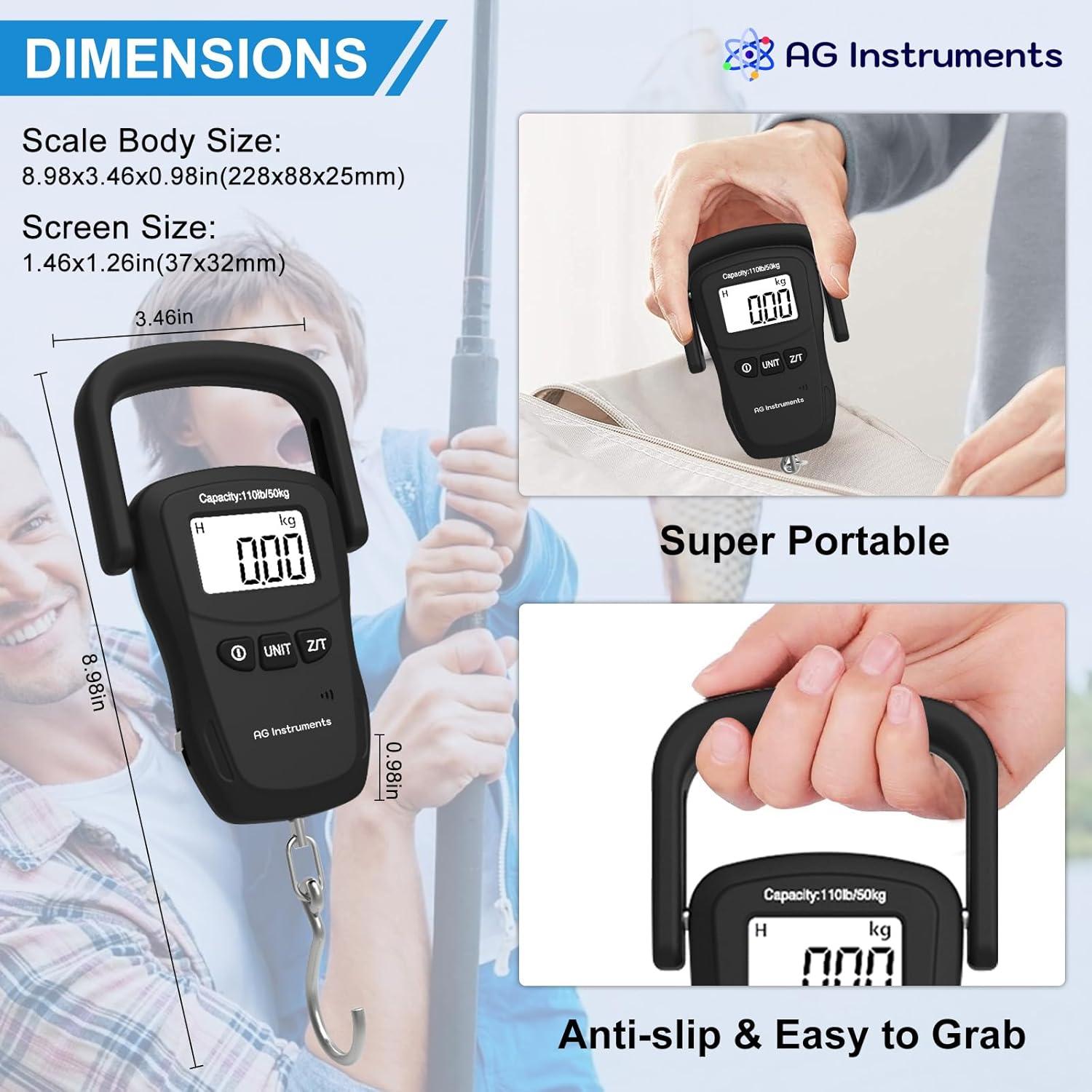 Báscula Digital Colgante AG Instruments 50kg x 45g Precisión