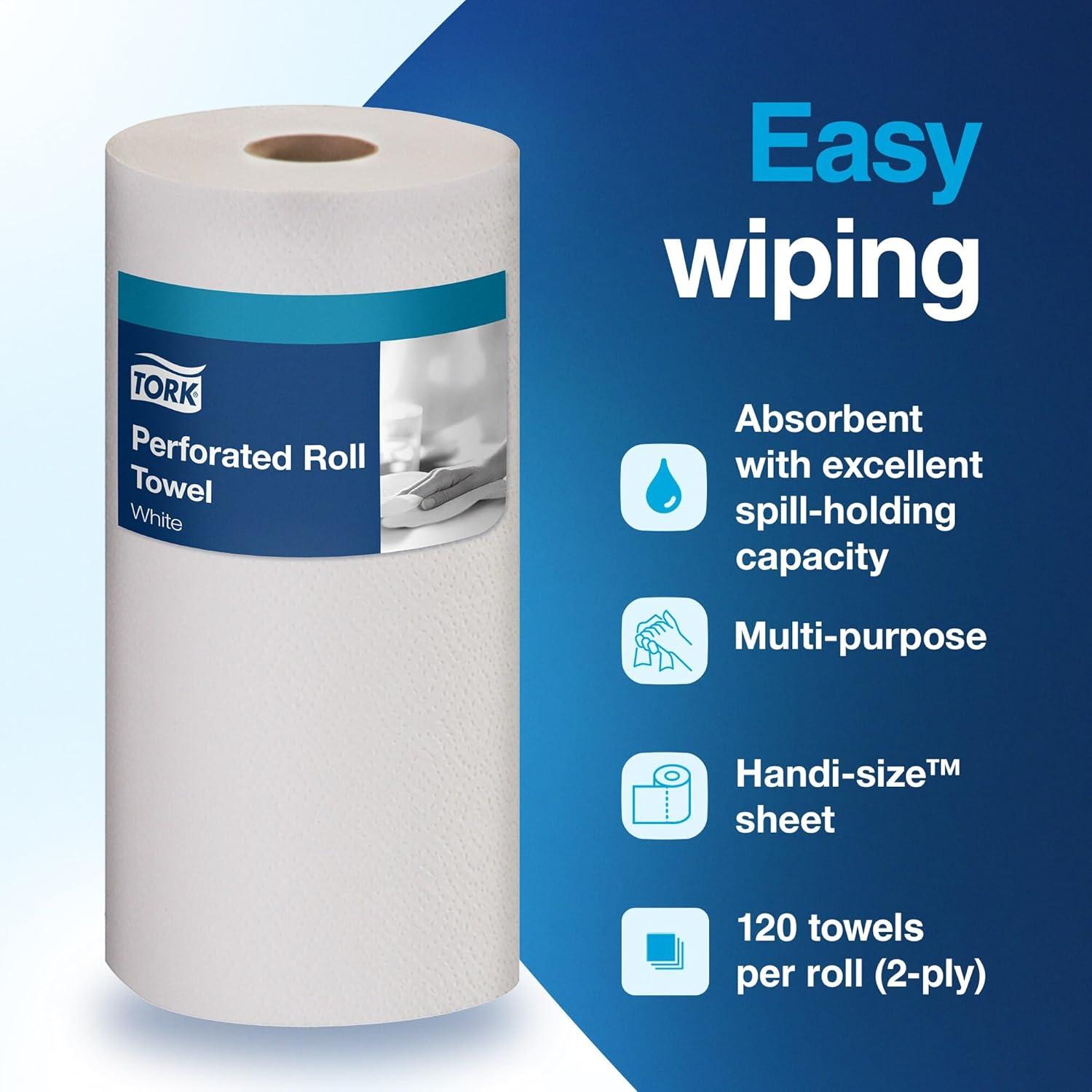 Toalla de Papel Perforada Tork HB9201 Compostable 30 Rollos