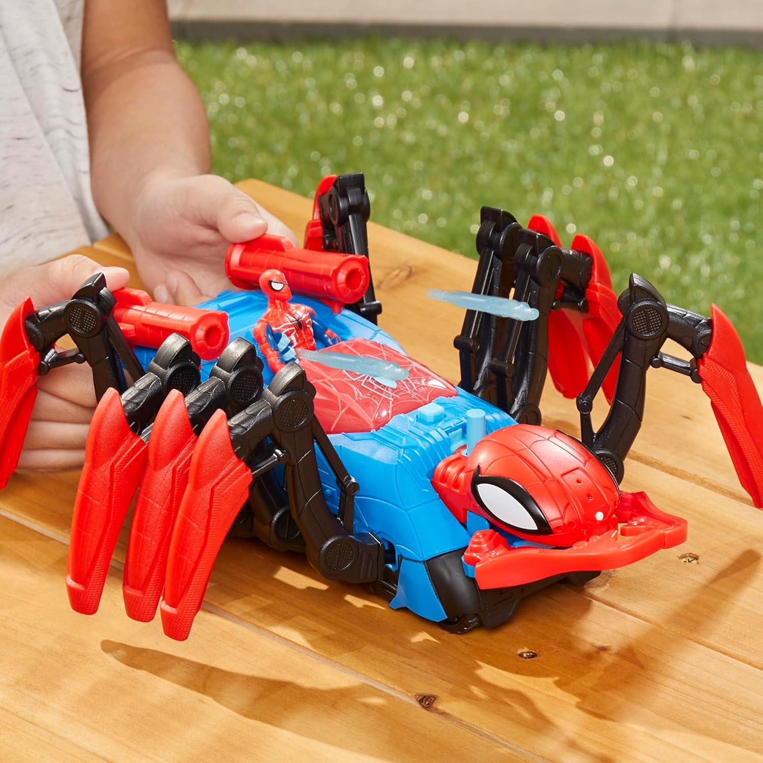 Juego de coches Spider-Man Hasbro con figura y explosión