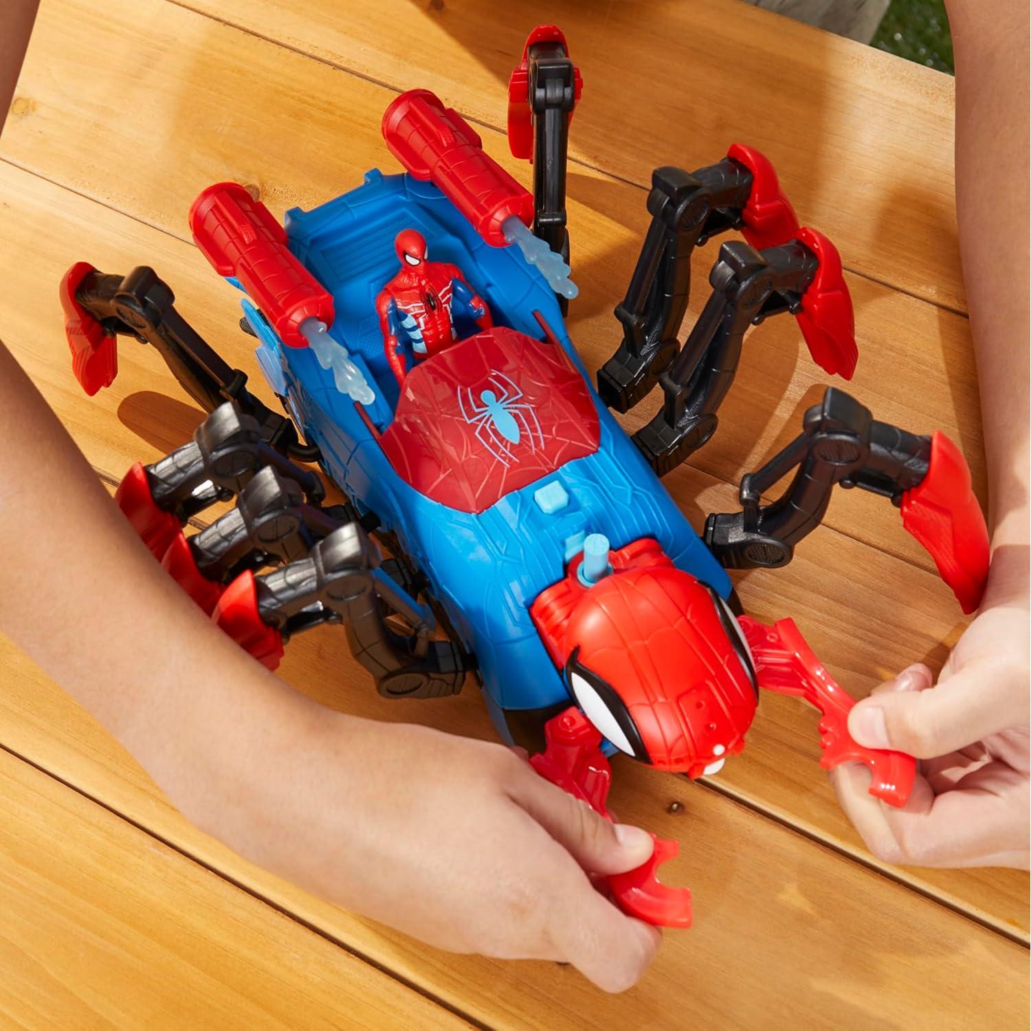 Juego de coches Spider-Man Hasbro con figura y explosión