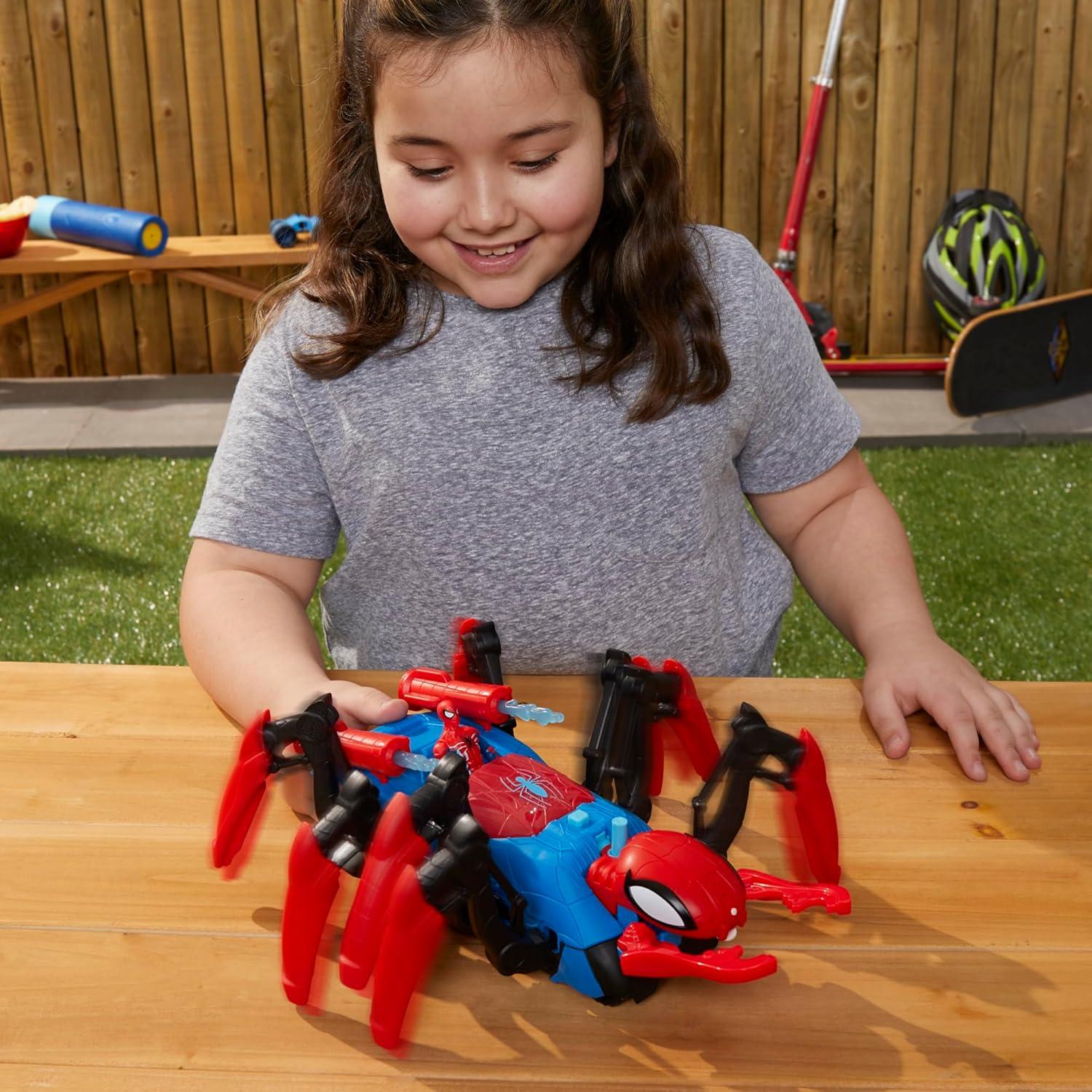 Juego de coches Spider-Man Hasbro con figura y explosión