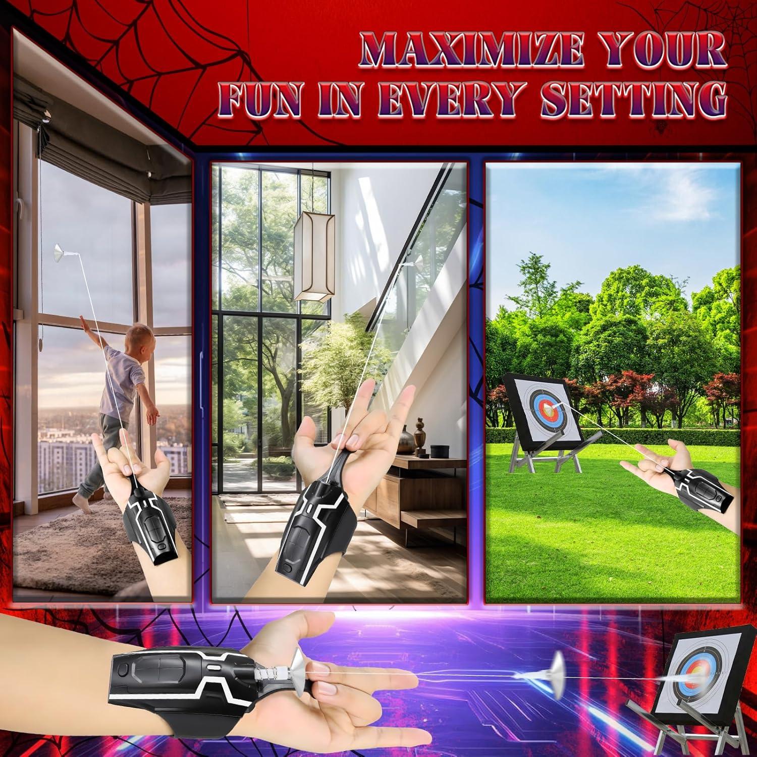 Lanzador de Telarañas AQEWK 2.0 para Niños 2,59 m