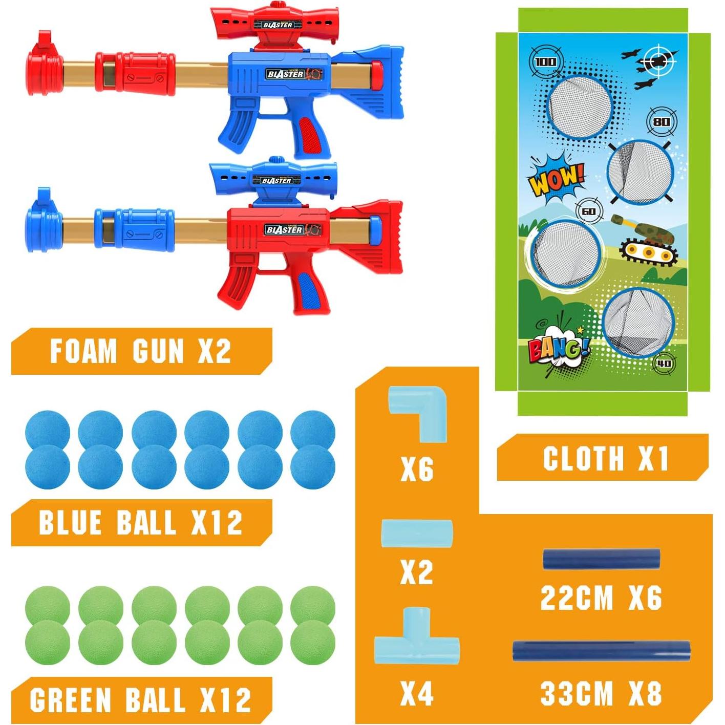 Juego de Tiro SpringFlower 2pk Pistolas con Balas de Espuma