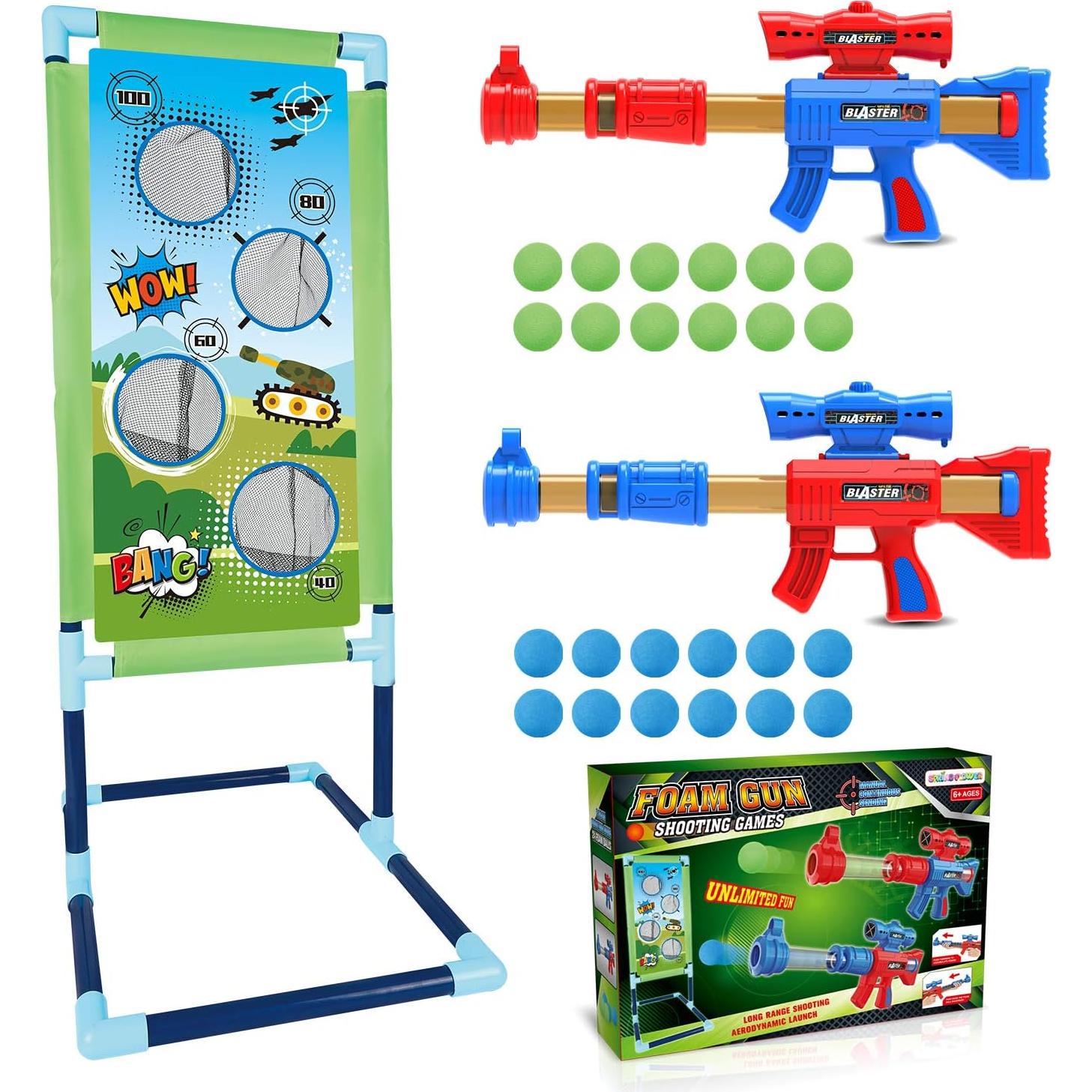 Juego de Tiro SpringFlower 2pk Pistolas con Balas de Espuma