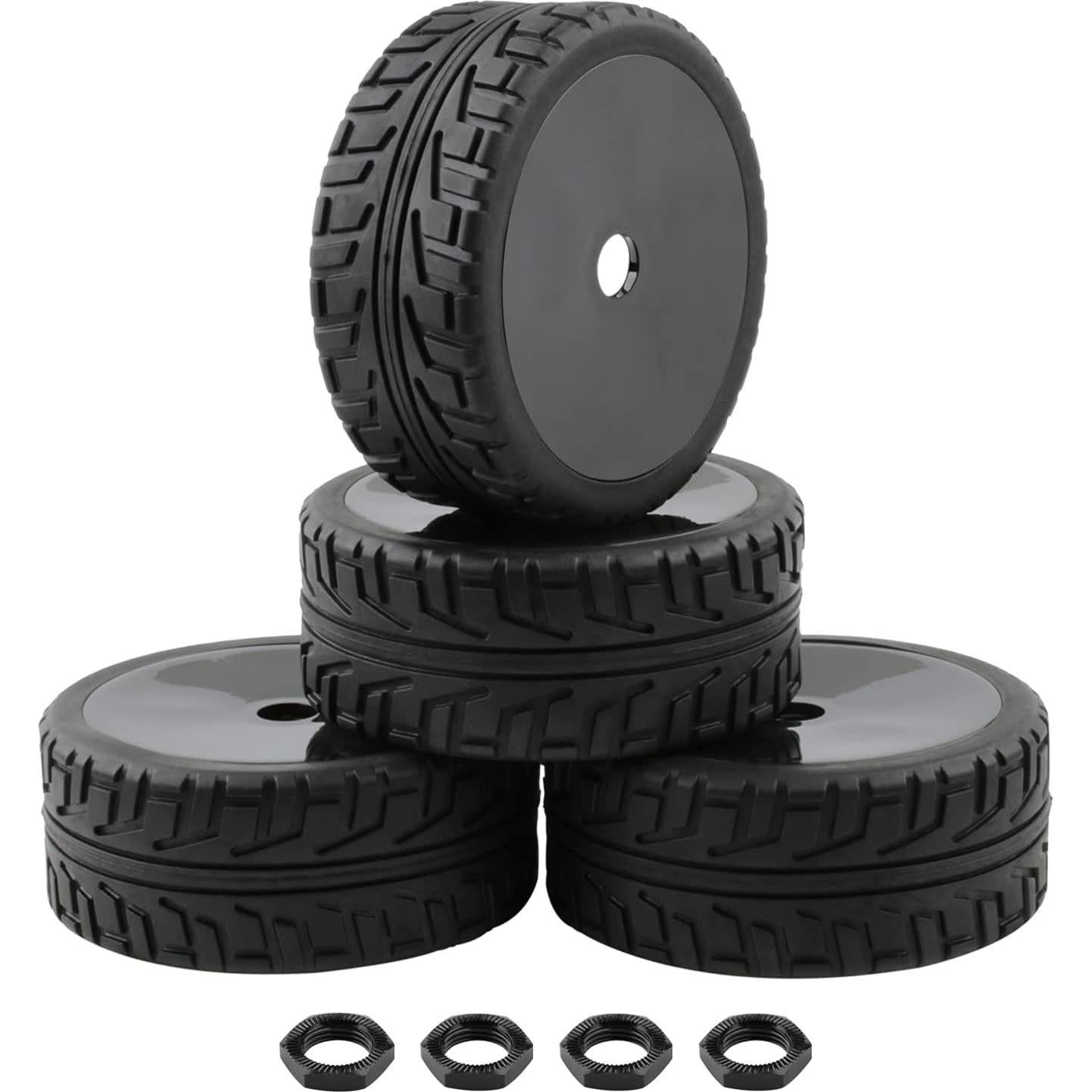 4 Ruedas y Neumáticos 17mm RCHobbytop para Buggy RC 1/8