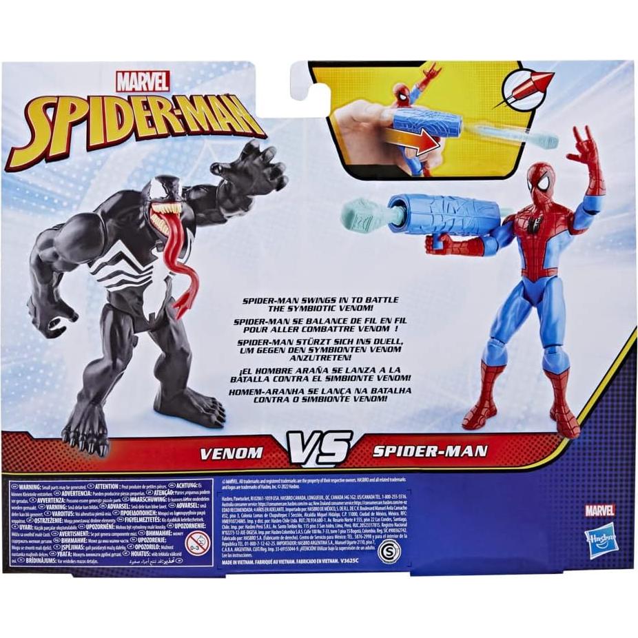 Paquete de Figuras de Acción Spider-Man vs Venom 15 cm Hasbro