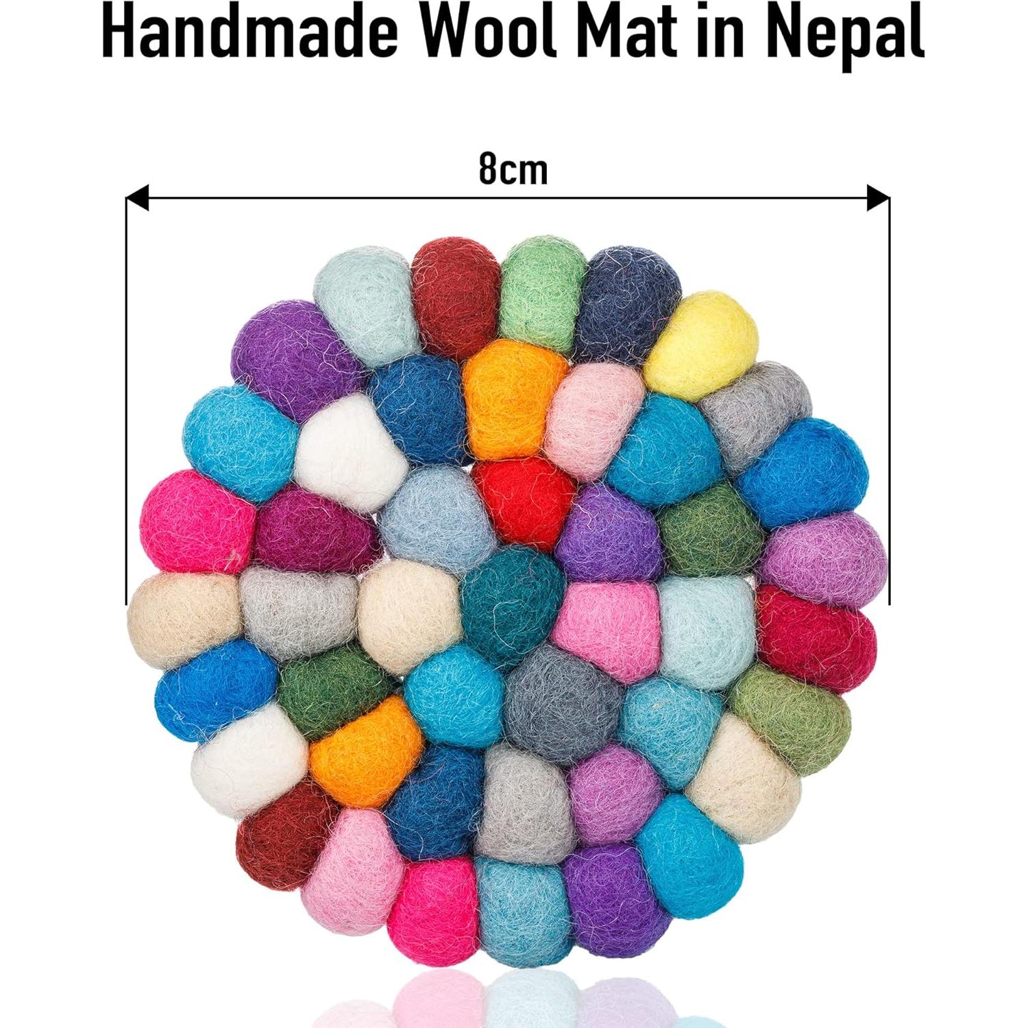 Cojín para Cuenco Cantador ZenBless 8 cm Lana Hecho a Mano