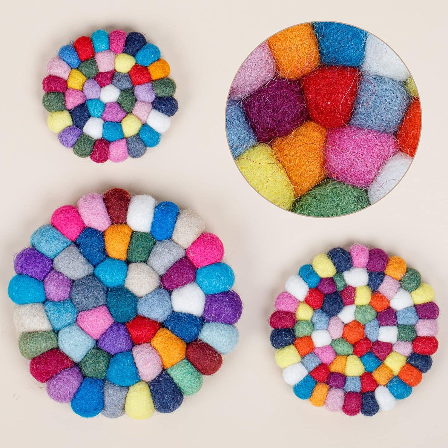 Cojín para Cuenco Cantador ZenBless 8 cm Lana Hecho a Mano