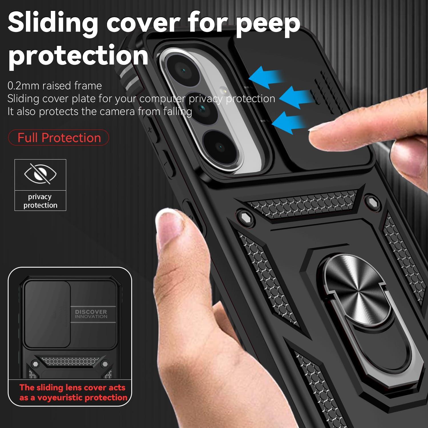 Funda Samsung Galaxy A36 5G con soporte anillo y protector HD