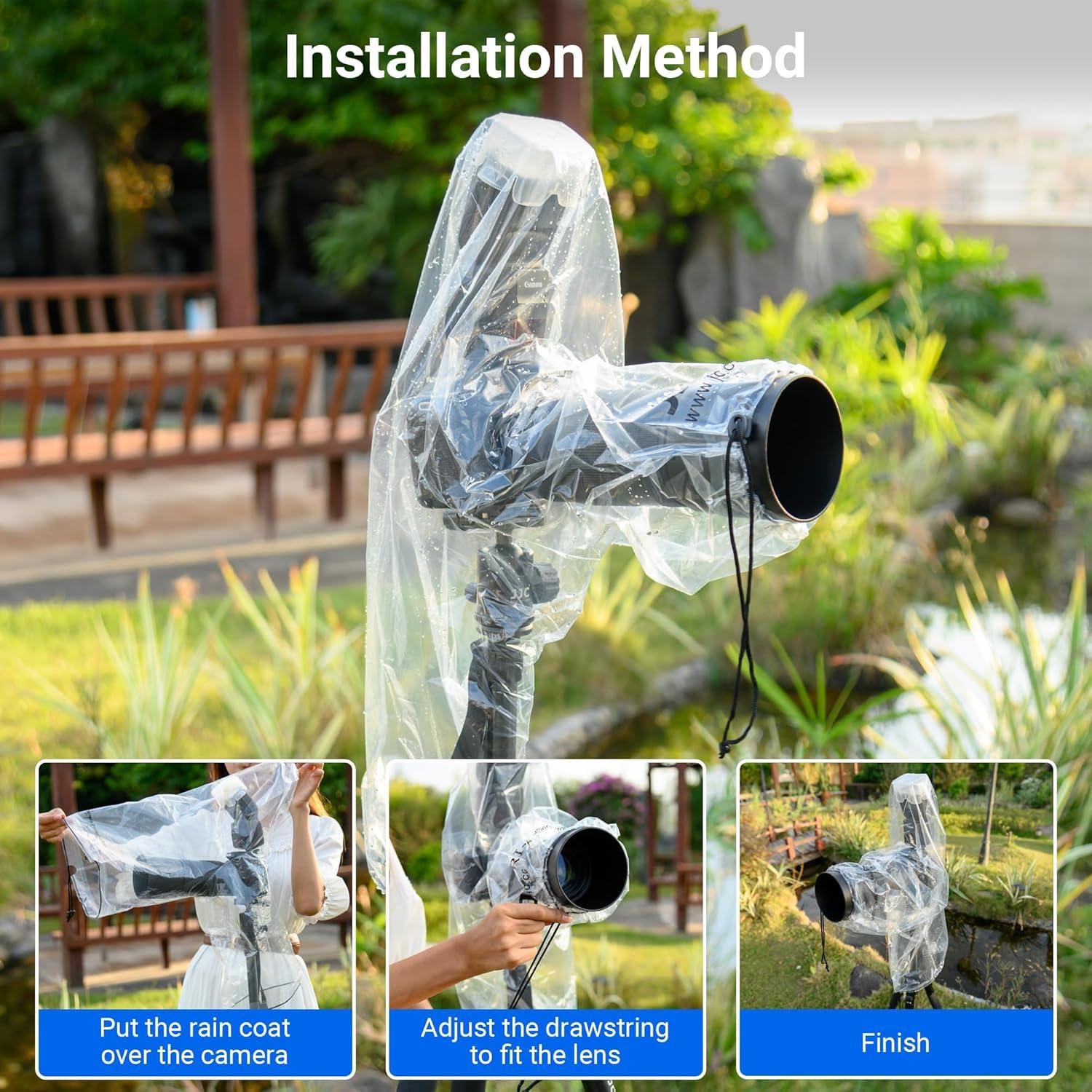 Paquete de 2 Cubiertas de Lluvia para Lentes 45 cm Jinjiacheng