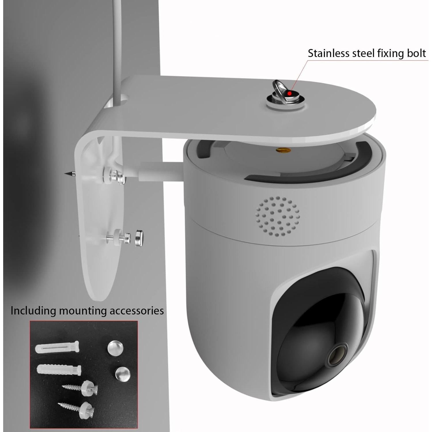 Soporte de Pared Metal Eufy para Cámara Seguridad 2K Pan & Tilt