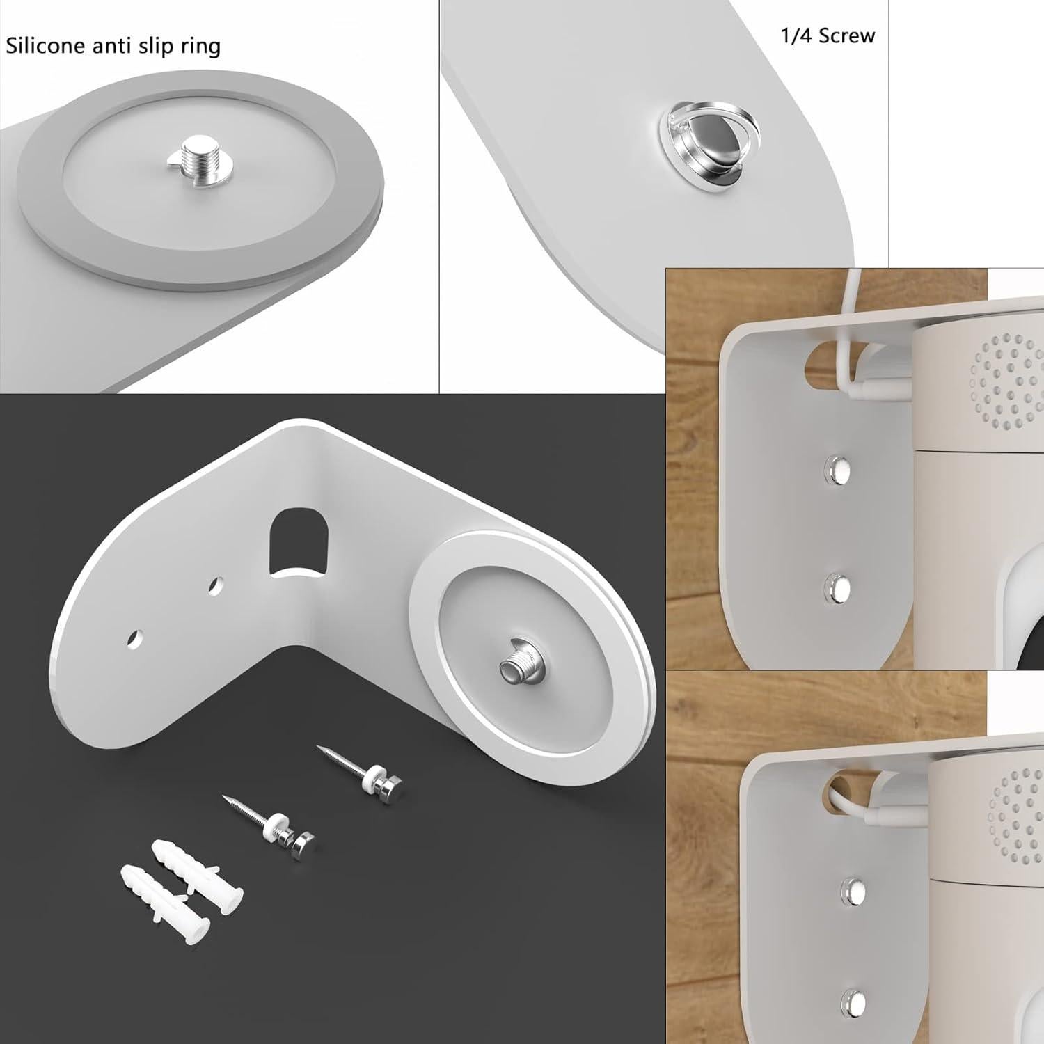 Soporte de Pared Metal Eufy para Cámara Seguridad 2K Pan & Tilt