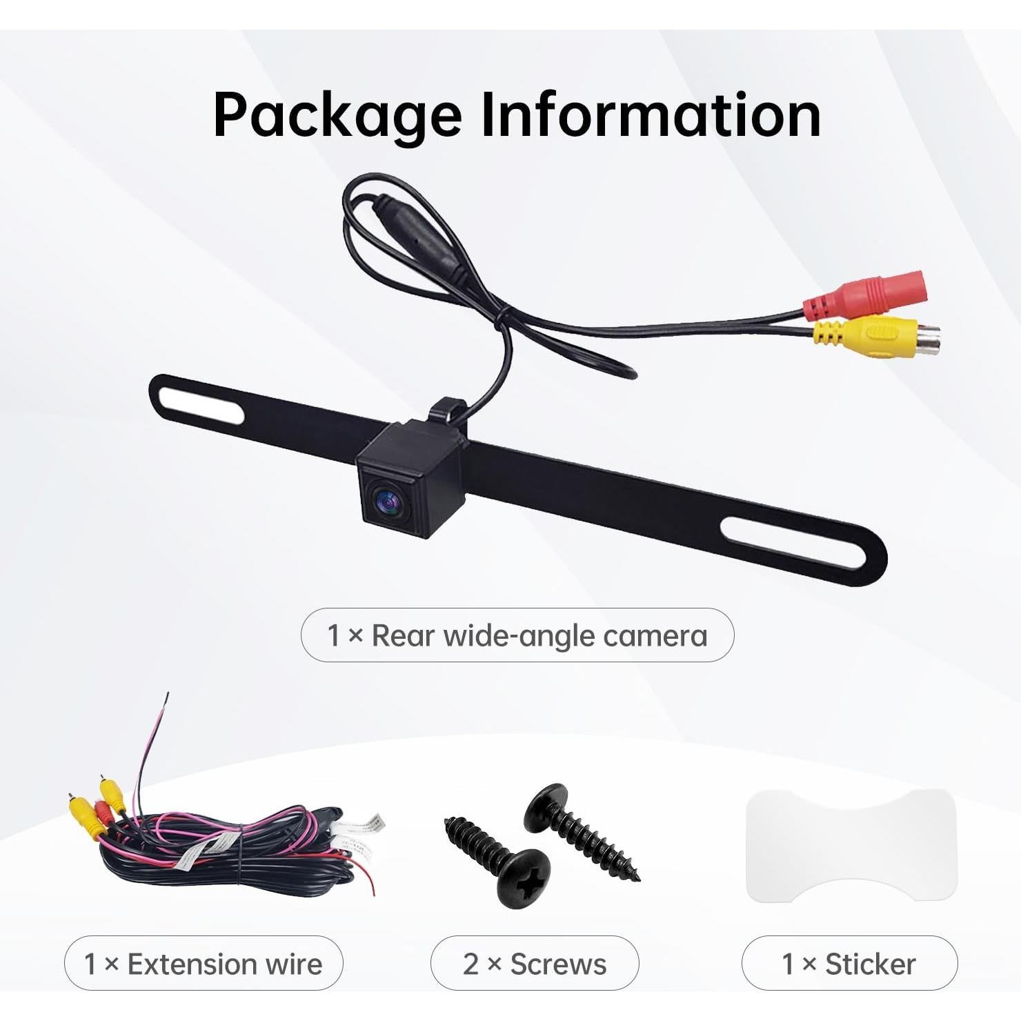 AC-HD02LR 720P HD Backup Camera with Live Rear View,150º Wide-Angle,Night Vision, IP67 Waterproof,Only Compatible with A5, A6, F7, S8, X10 Series