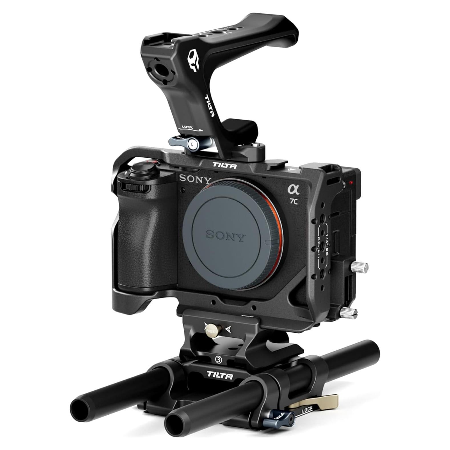 Kit Base Tilta para Cámara a7C II / a7C R | Jaula Completa y Accesorios