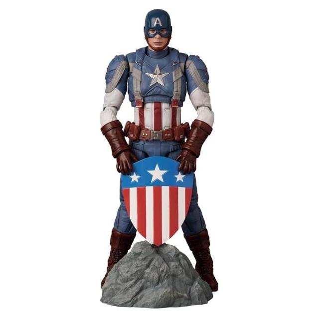 Figura de Acción MAFEX Capitán América 16cm con Accesorios