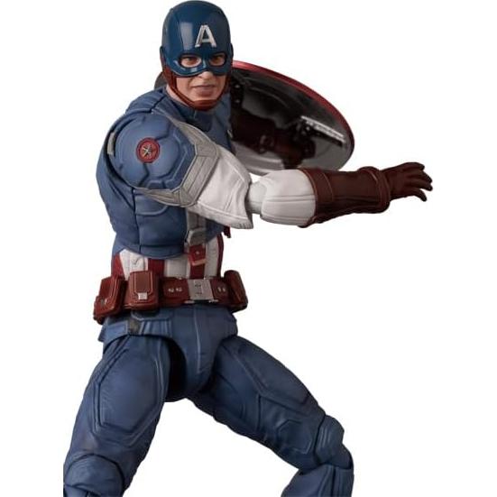 Figura de Acción MAFEX Capitán América 16cm con Accesorios