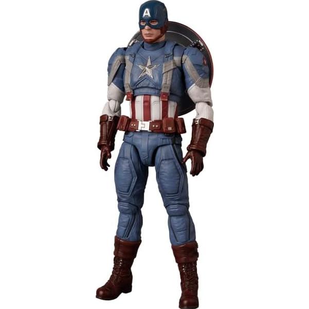 Figura de Acción MAFEX Capitán América 16cm con Accesorios