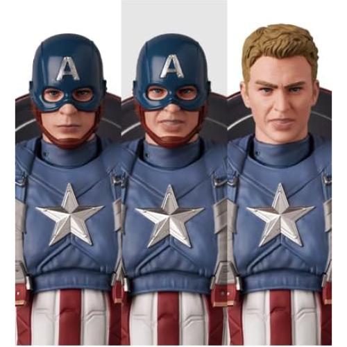 Figura de Acción MAFEX Capitán América 16cm con Accesorios