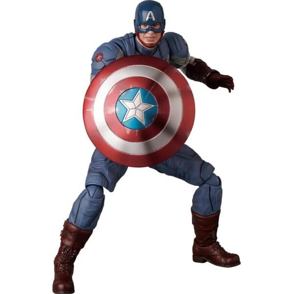 Figura de Acción MAFEX Capitán América 16cm con Accesorios