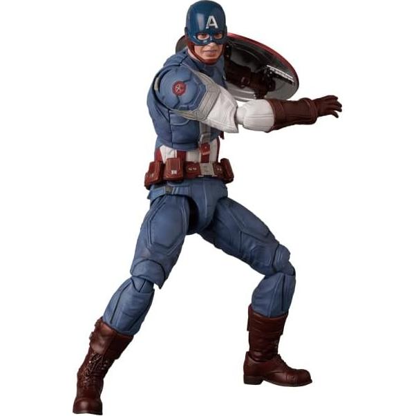 Figura de Acción MAFEX Capitán América 16cm con Accesorios
