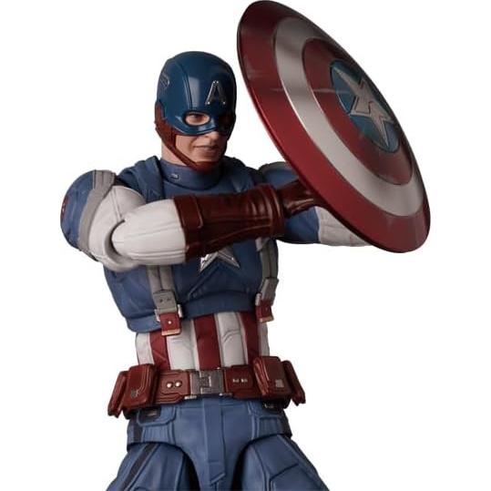 Figura de Acción MAFEX Capitán América 16cm con Accesorios
