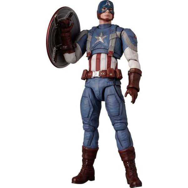 Figura de Acción MAFEX Capitán América 16cm con Accesorios
