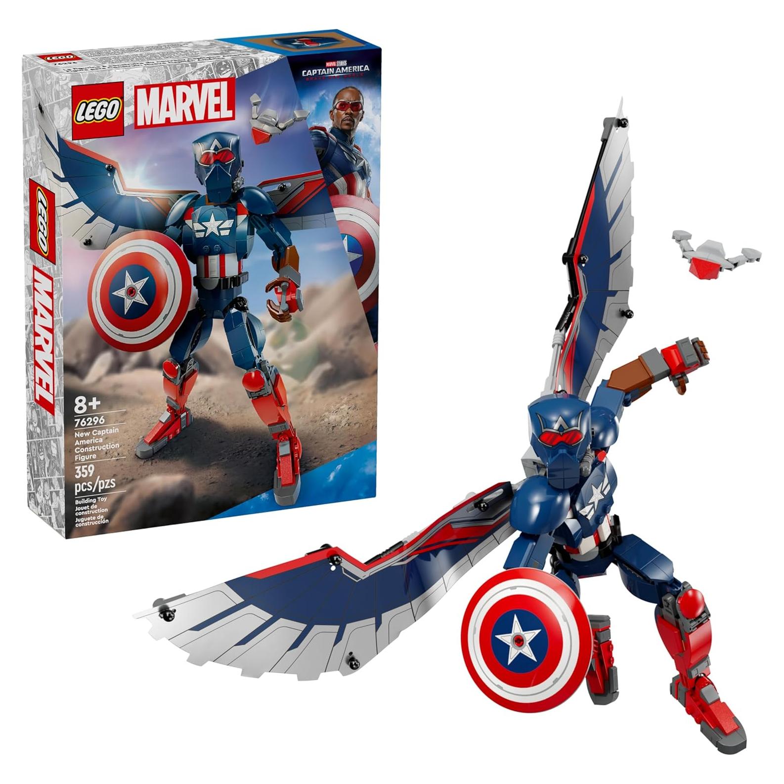 LEGO Marvel Capitán América 76296 - Figura Construible 28 cm