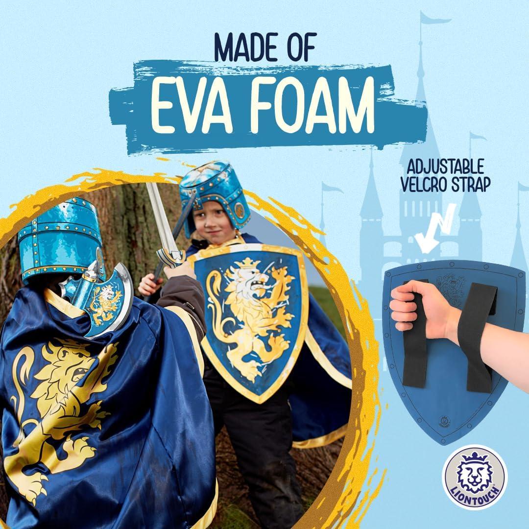 Escudo Noble Caballero Liontouch Azul Grande 44.9 x 35.1 cm