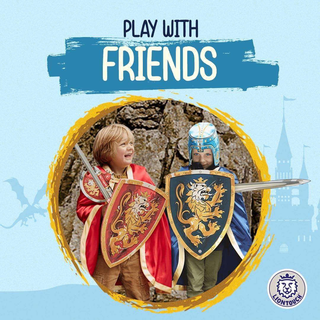 Escudo Noble Caballero Liontouch Azul Grande 44.9 x 35.1 cm