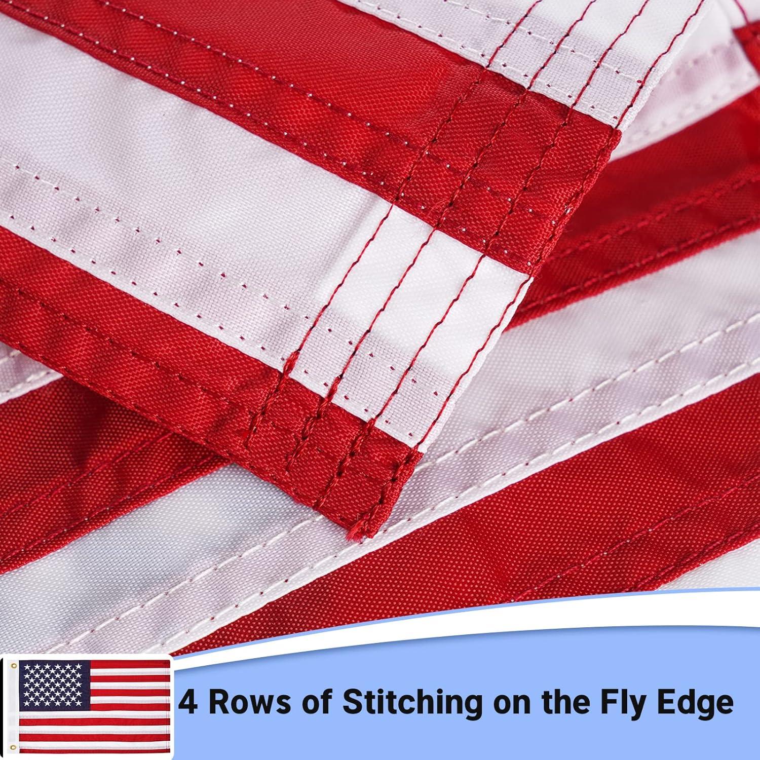 FLAGWIN Bandera Americana 30x45 cm para Barco Nylon Resistente